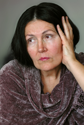 Sad Woman - Lymph Drainage Therapy
